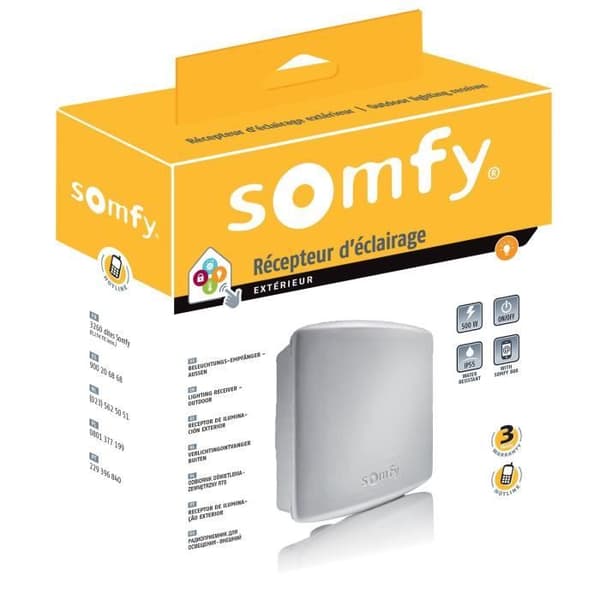 Somfy 2400583 - 500W utomhus RTS radioljusmottagare