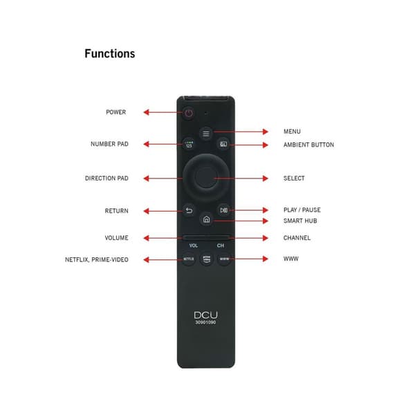Universal fjernbetjening DCU 30901090