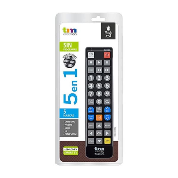 Kaukosäädin TM Electron SAMSUNG, LG, PHILIPS, SONY, PANASONIC Musta