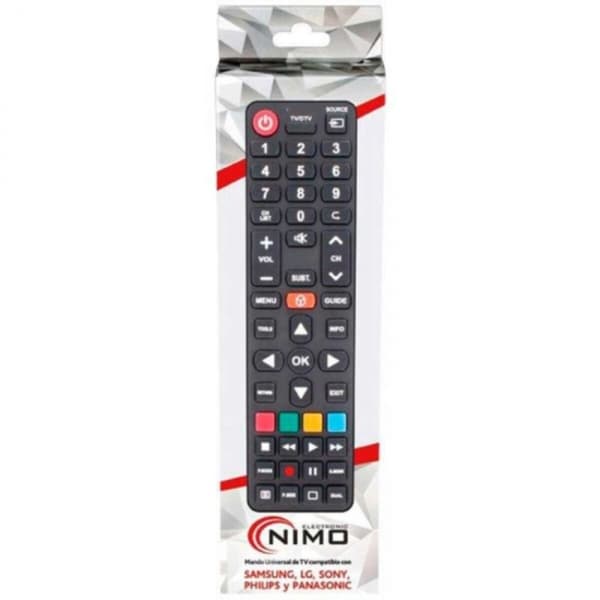 Universal fjernbetjening NIMO Sort LG, Panasonic, Philips, Samsung, Sony