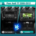 Miniatyrbild 2 av 6: AWESAFE Android 13 2GB+64GB bilradio för Audi TT MK2 8J (2006-2012) med 7'' Carplay Android Auto GPS WiFi BT USB FM RDS