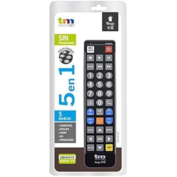 Universal fjärrkontroll Magic Keyboard XXL Teclas Grandes Black - TM Electron tmurc501