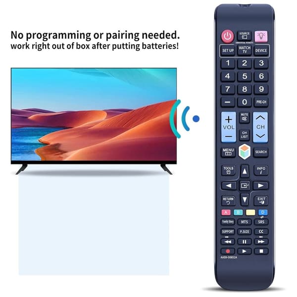TV fjernbetjening Erstatning til AA59-00652A Samsung TV