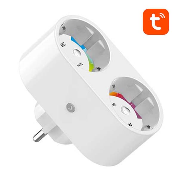 Dubbel smart plug WiFi Gosund SP211 3500W, Tuya