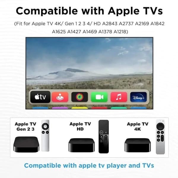 Fjärrkontroll för Apple TV 4K/Gen 1/2/3/4/HD