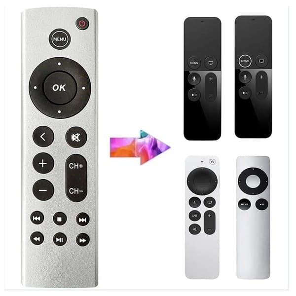 Fjernkontroll til Apple TV 4K/Gen 1/2/3/4/HD