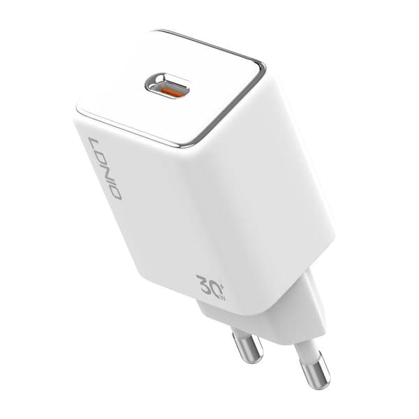LDNIO A1508C 30W USB-C netværksoplader + lightning kabel