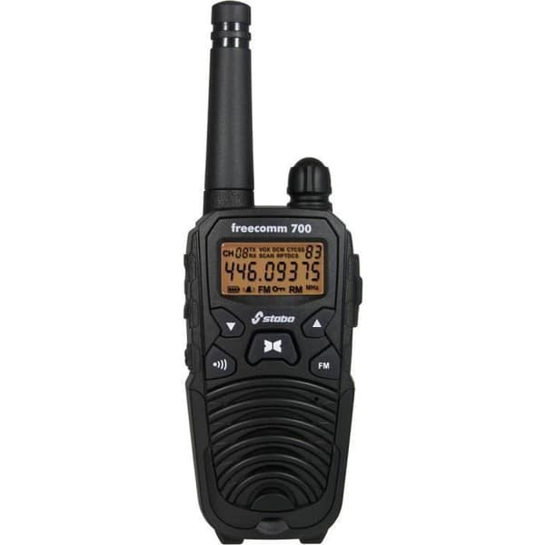 Manuell PMR transceiver - STABO - freecomm 700 20700 - Set om 2 - Svart - Utomhus
