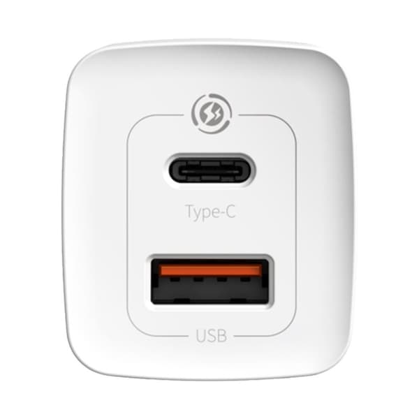Hurtig rejseoplader Baseus GaN2 Lite USB+C 65W EU (hvid)