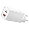 Miniatyrbillede 1 af 11: Hurtig rejseoplader Baseus GaN2 Lite USB+C 65W EU (hvid)