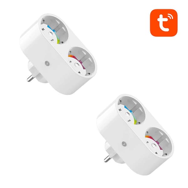 Dobbelt smart stik WiFi Gosund SP211 (2-pak) 3500W Tuya