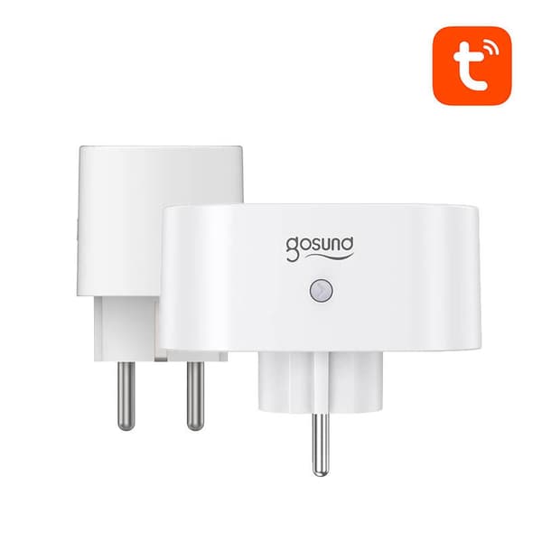 Dobbelt smart stik WiFi Gosund SP211 (2-pak) 3500W Tuya
