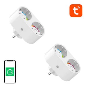 Dobbelt smart stik WiFi Gosund SP211 (2-pak) 3500W Tuya