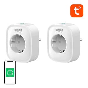 Smart stikkontakt WiFi Gosund SP1 (2-pak), 16A, Tuya