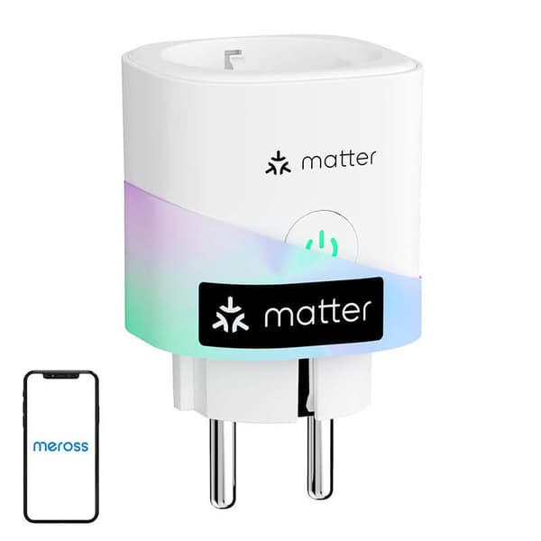 Smart plug MEROSS MSS315MA-EU med energimonitor (Matter)