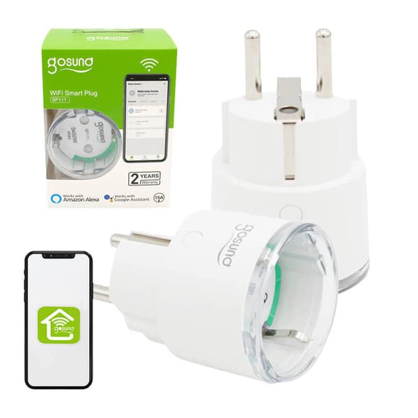Smart plug WiFi Gosund SP111 3680W 16A, Tuya 2 kpl