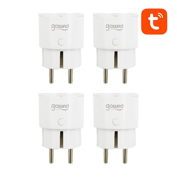 Smart stik WiFi Gosund SP111 3680W 16A, Tuya 4-pak