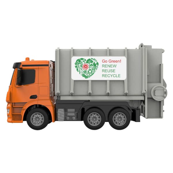 Fjärrkontroll RC sopbil 1:26 Double Eagle (orange) Mercedes-Benz Antos E676-003