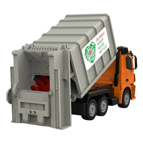 Fjärrkontroll RC sopbil 1:26 Double Eagle (orange) Mercedes-Benz Antos E676-003