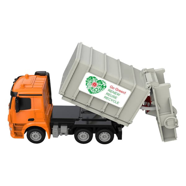 Fjärrkontroll RC sopbil 1:26 Double Eagle (orange) Mercedes-Benz Antos E676-003