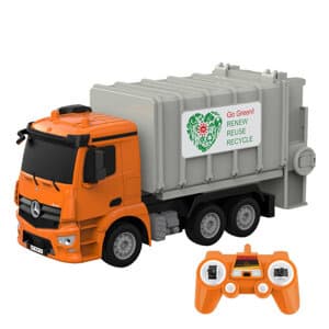 Fjärrkontroll RC sopbil 1:26 Double Eagle (orange) Mercedes-Benz Antos E676-003