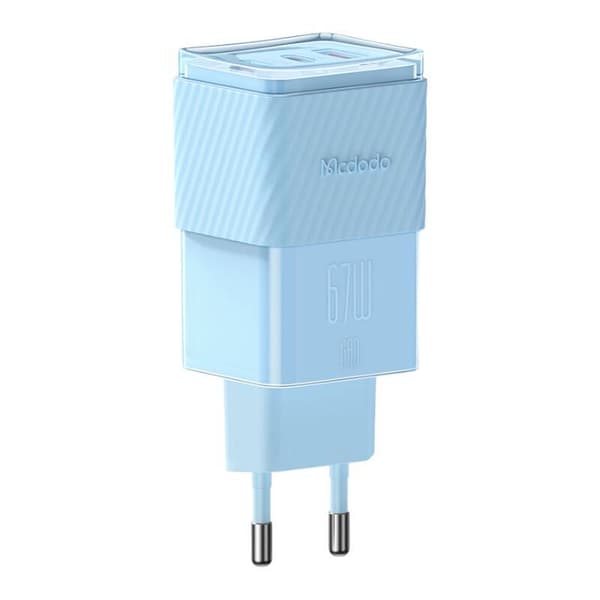 GaN 67W netoplader Mcdodo CH-1503 2x USB-C, USB-A (blå)
