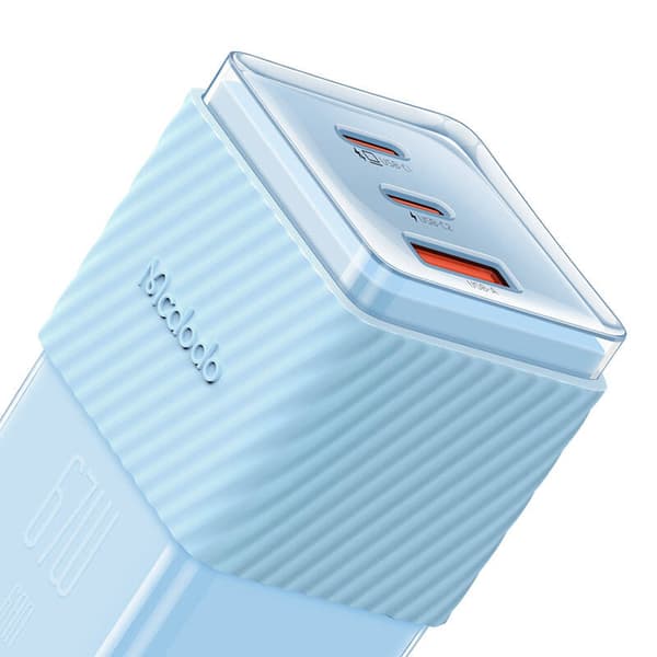 GaN 67W netoplader Mcdodo CH-1503 2x USB-C, USB-A (blå)