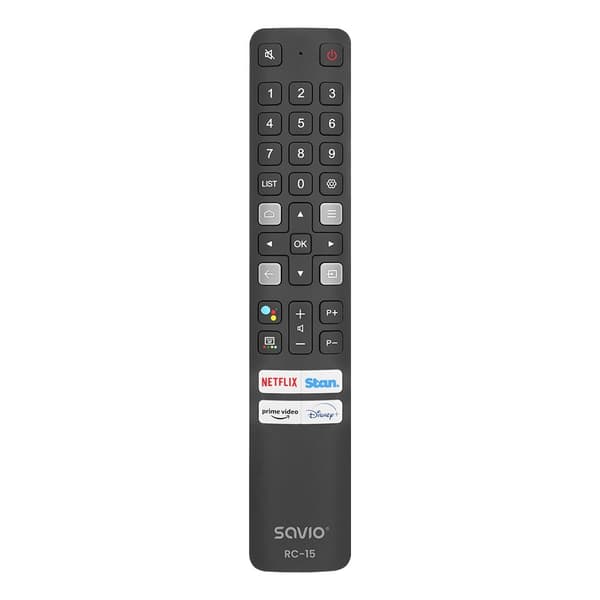 SAVIO RC-15 universell fjärrkontroll/ersättning för TCL , SMART TV
