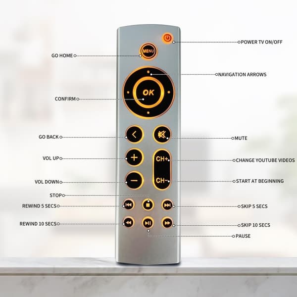 Universalfjernkontroll for Apple TV kompatibel med flere modeller - A2169 A1842 A1625