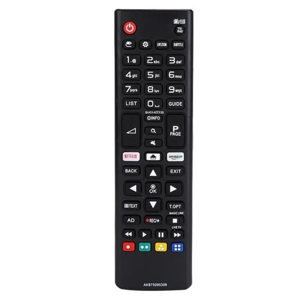 Ersättningsfjärrkontroll för LG AKB75095308 - LG - Fjärrkontroll - Svart - 168x46x22mm