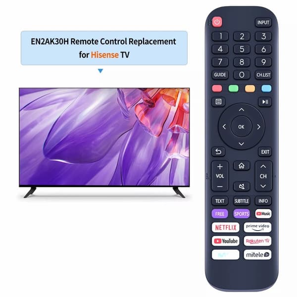 Fjärrkontroll Ersättning för EN2AK30H För Hisense Smart Tv