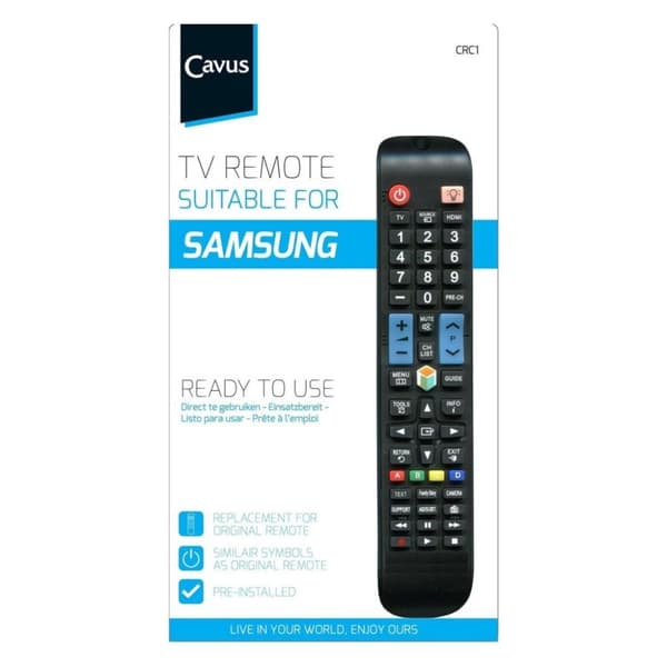 Cavus CRC1 kaukosäädin Samsung TV:lle Svart