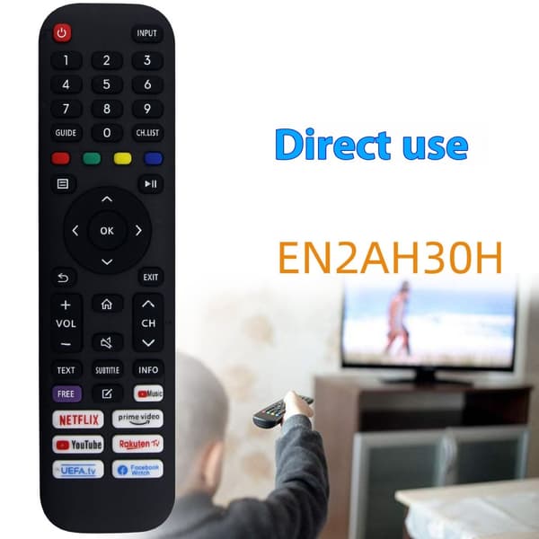 Fjernkontrollerstatning for EN2AH30H For Hisense Smart Tv