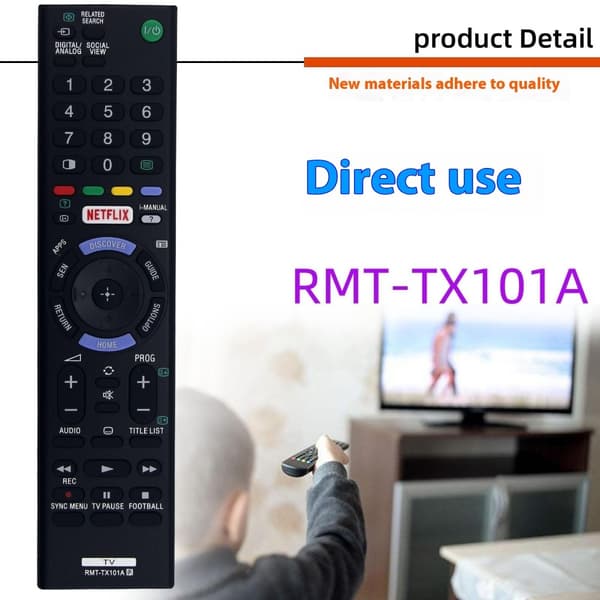 Fjernkontrollerstatning for RMT-TX101A For Sony TV
