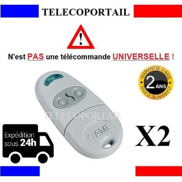 2 x FJÄRRKONTROLL CAME TOP432NA KOMPATIBEL MED TOP432 FÖRE 2010