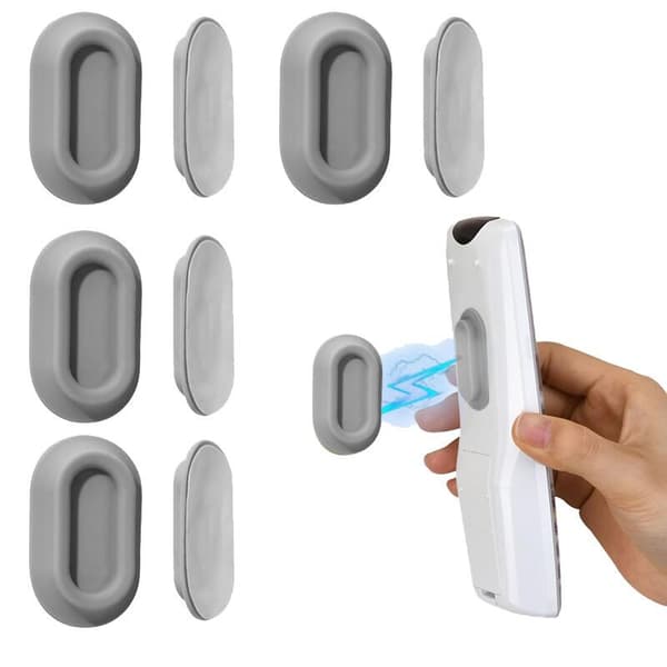 INF 4-pakning magnetisk fjernkontrollholder, silikon TV-fjernkontroll arrangør