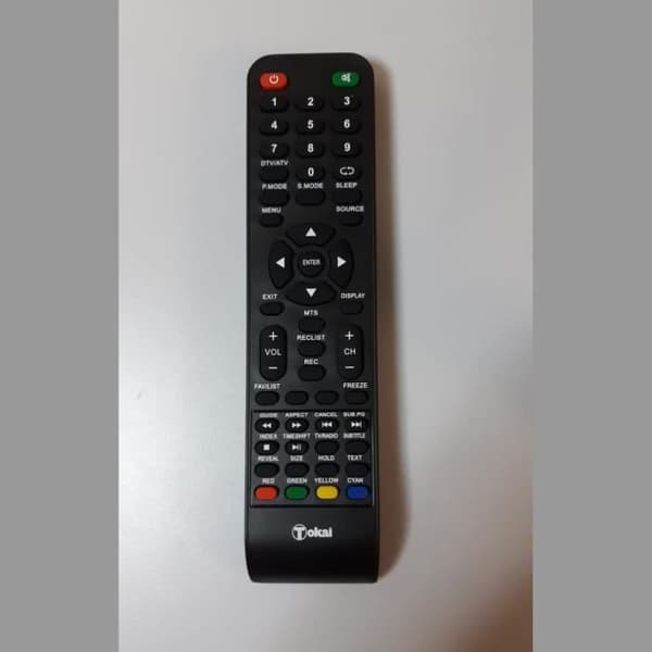 Tokai. Original fjärrkontroll för TOKAI TTE22J2904K TV. Ny. Levereras utan batterier.