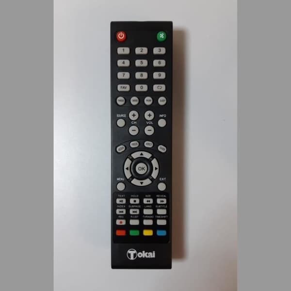 Tokai. Original fjärrkontroll för TV TOKAI TTE48B4444K. Ny. Levereras utan batterier.