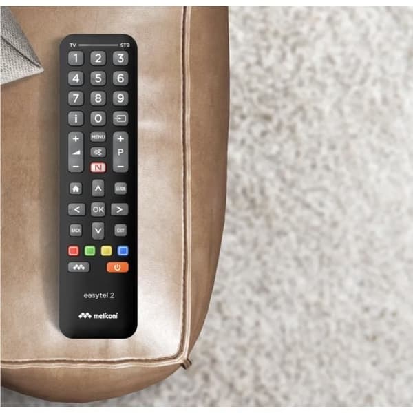Meliconi - Universell fjernkontroll Easytel 2 for 1 TV + 1 Digitalkabel- eller Satellittmottaker