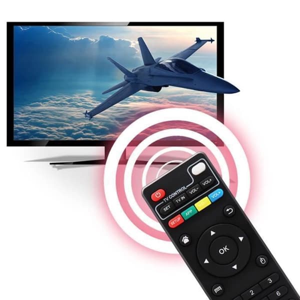 Fjärrkontroll TD® Android TV Kompatibel med serierna X96 hk1 h96 mxq t95 flera funktioner för att styra TV-box förändring