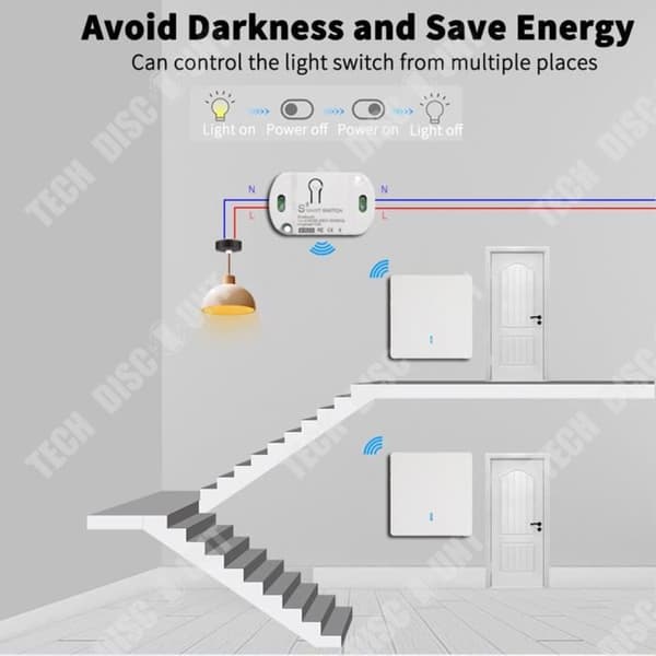 TD® Bluetooth smart switch trådlös fjärrkontroll switch app direkt anslutning röst fjärrkontroll switch