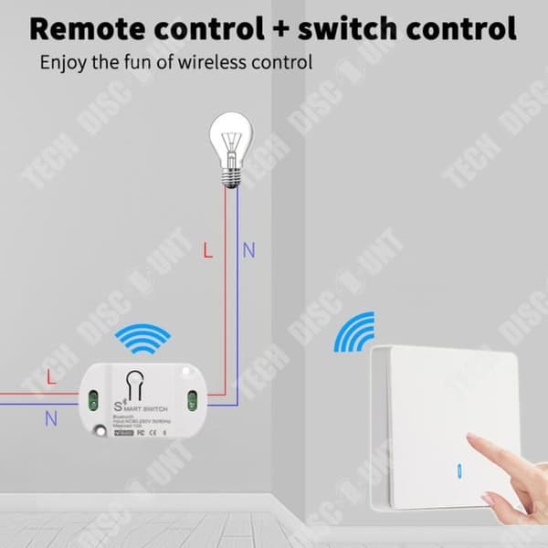 TD® Bluetooth smart switch trådlös fjärrkontroll switch app direkt anslutning röst fjärrkontroll switch