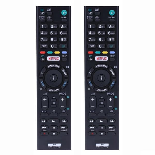 2x Universal RMT-TX100D fjernkontroll for Sony HDTV LED