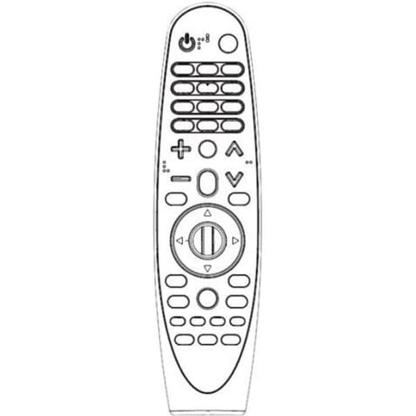 RF-fjärrkontroll - LG - AN-MR18BA - Kompatibel med LCD-TV - Svart färg - Enkel att använda Svart