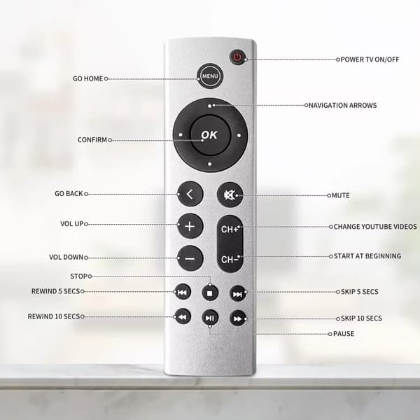 Universell TV Fjernkontroll for Apple TV
