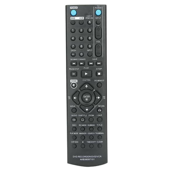 Kaukosäädin, DVD/VCR/DVDR kaukosäätimen vaihto silikonipainikkeet Signaalin siirto DVD-kaukosäädin malleihin RC286H/RC297H/RC397H
