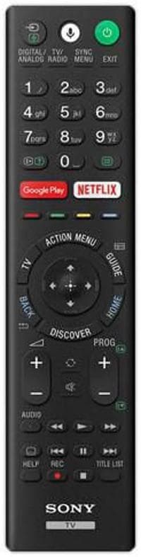 Sony RMF-TX220E fjernbetjening kabelforbundet tv-trykknapper