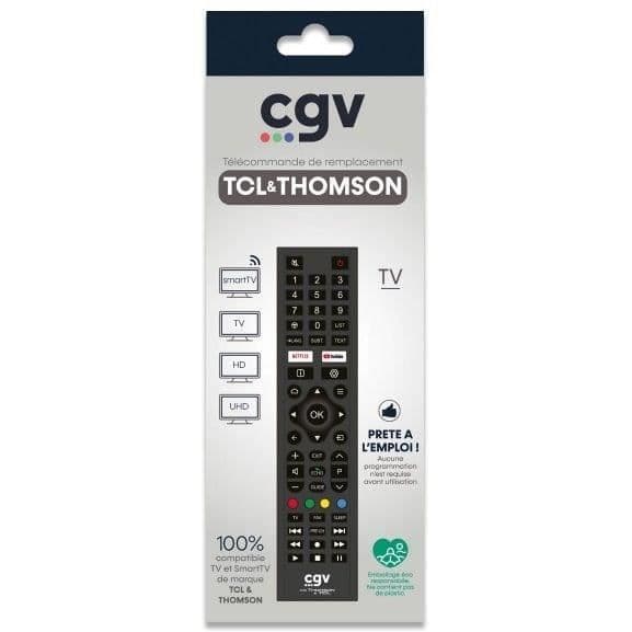 Ersättningsfjärrkontroll - Allmänna villkor - FIDELIO TCL & Thomson - För TCL och Thomson TV-apparater - Utan programmering