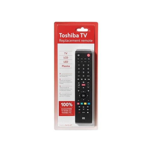 Universell fjernkontroll - ONE FOR ALL - URC1919 - 100% kompatibel - Toshiba-design - Svart