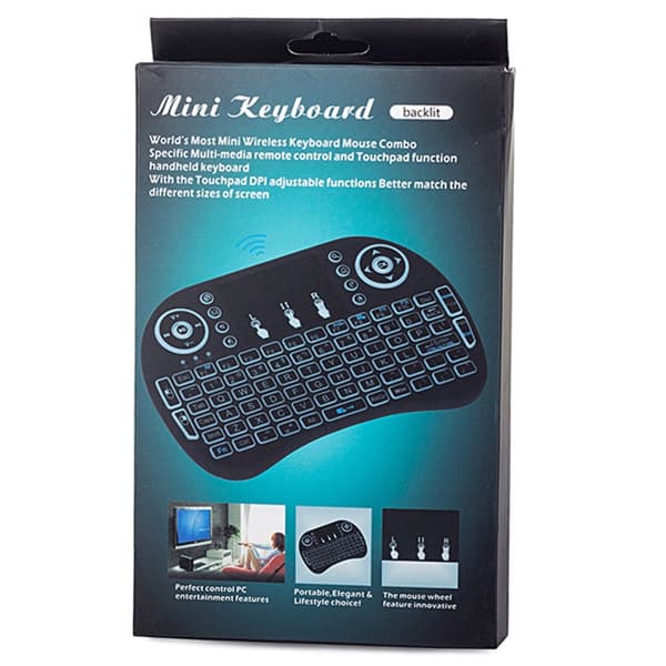 Trådlöst Mini Tangentbord Touchpad 2,4Ghz för IP-TV och Mer